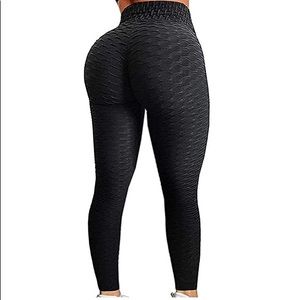 honeycomb black leggings